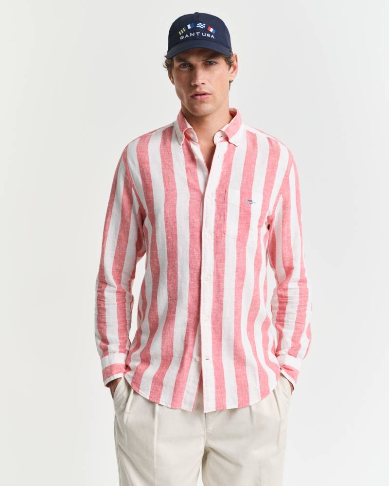 Gant Langarmhemd »REG COTTON LINEN BOLD STRIPE SHIRT« von Gant