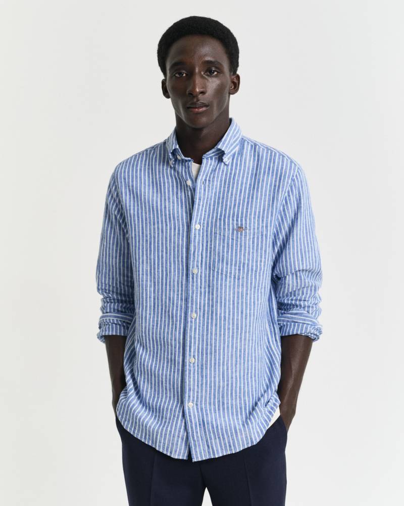 Gant Langarmhemd »REG COTTON LINEN STRIPE SHIRT«, leicht, luftig und atmungsaktiv von Gant