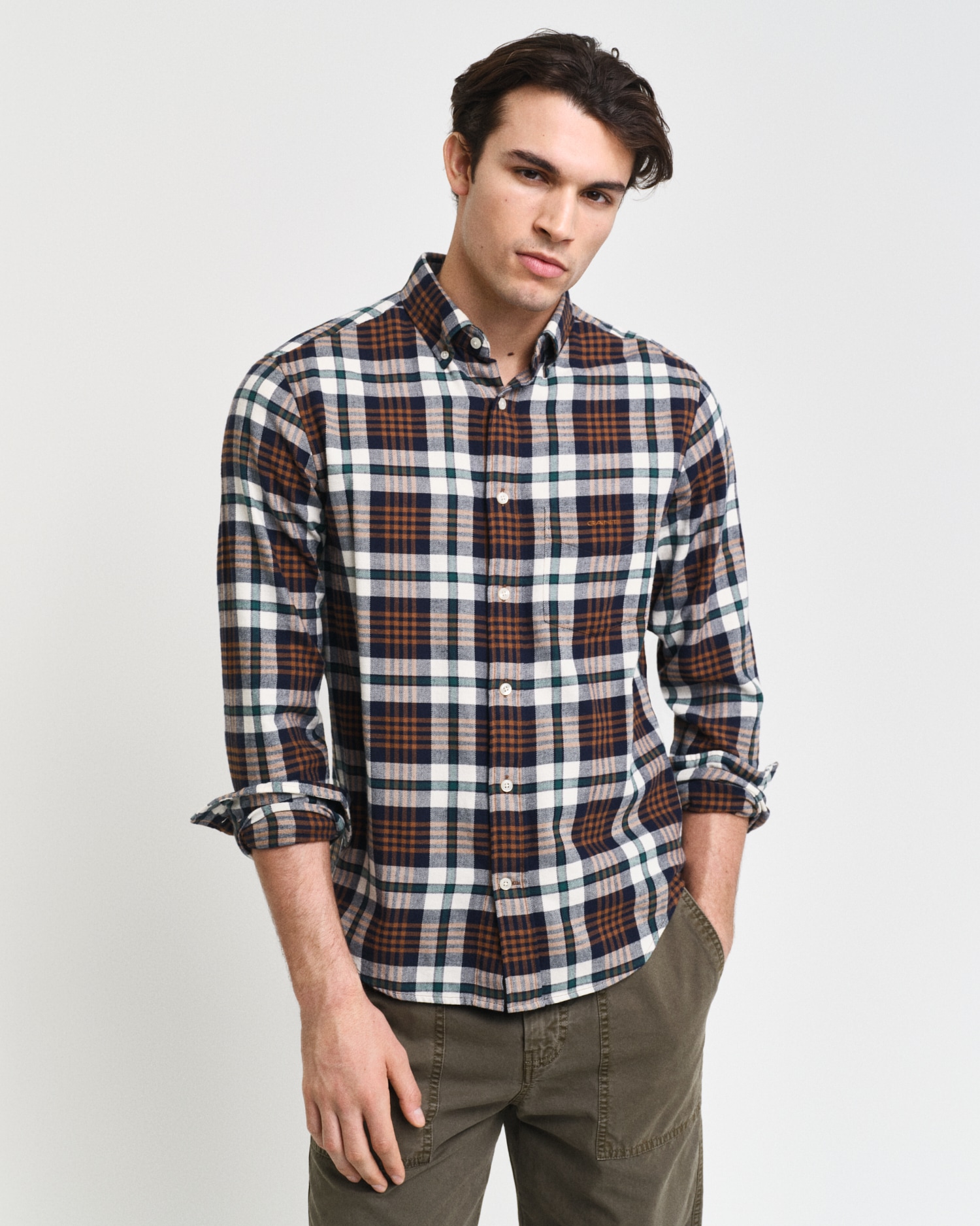 Gant Langarmhemd »REG FLANNEL PLAID SHIRT«