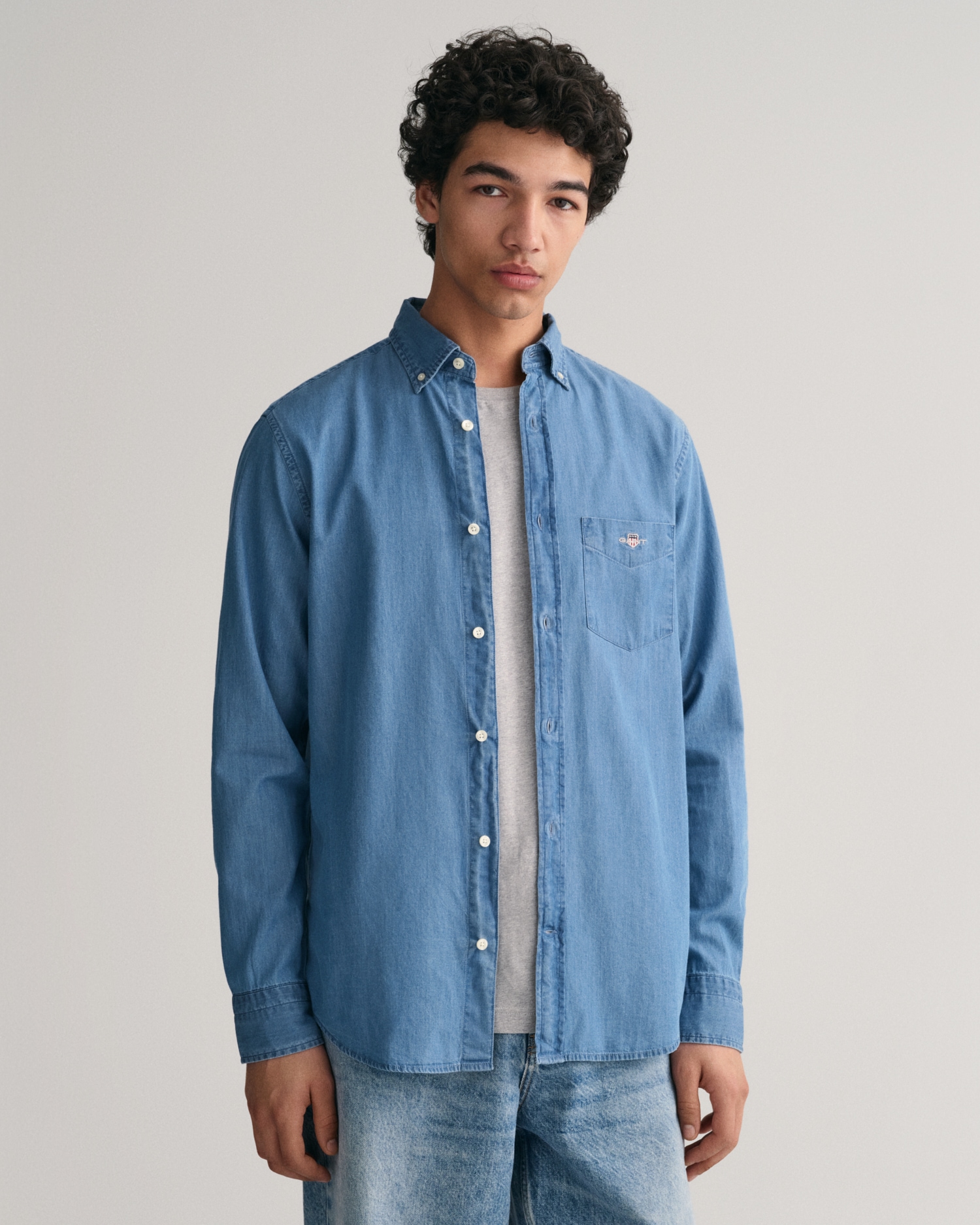 Gant Langarmhemd »Regular Fit Denimhemd Jeanshemd pflegeleicht« von Gant