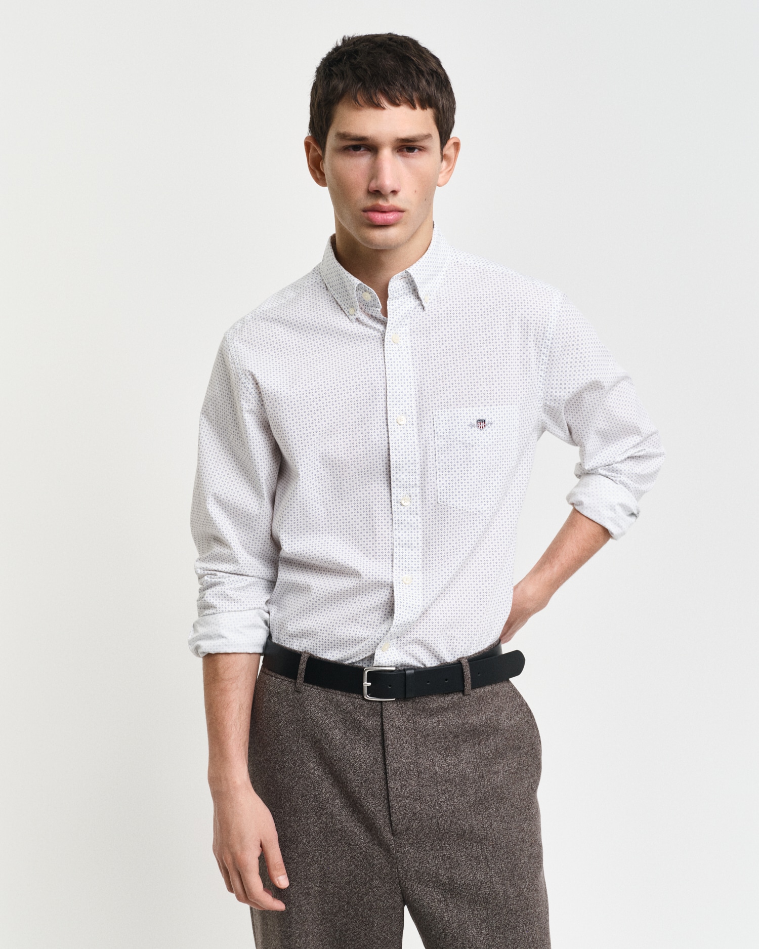 Gant Langarmhemd »REG MICRO PRINT SHIRT«, mit einem dezenten, durchgehenden Mikro-Print von Gant