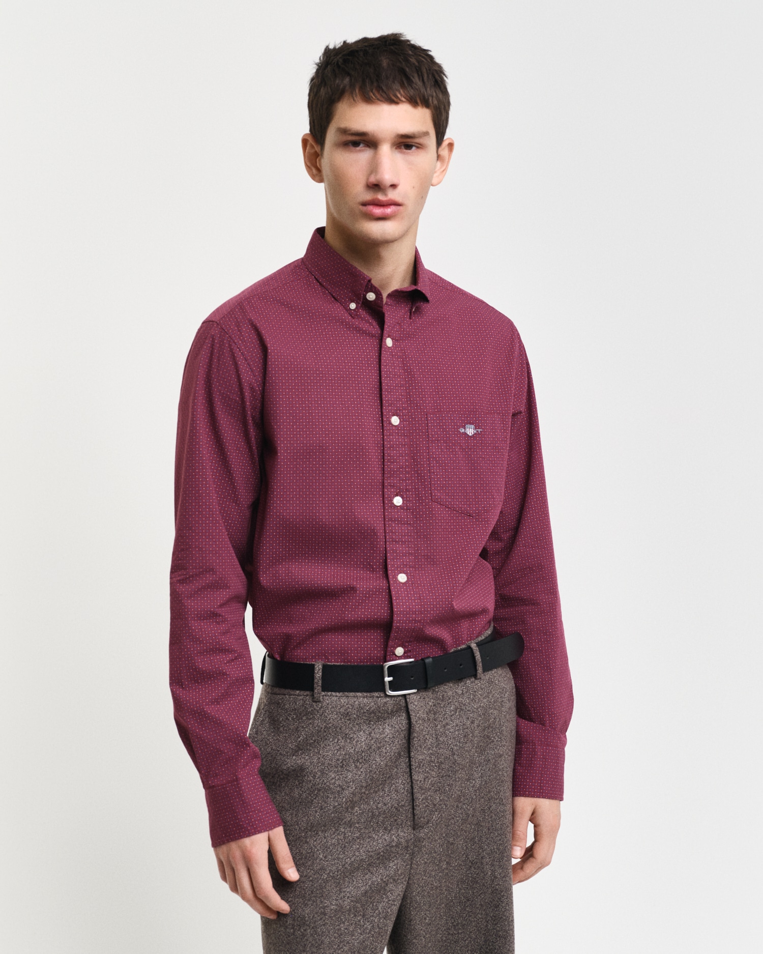 Gant Langarmhemd »REG MICRO PRINT SHIRT«, mit einem dezenten, durchgehenden Mikro-Print von Gant