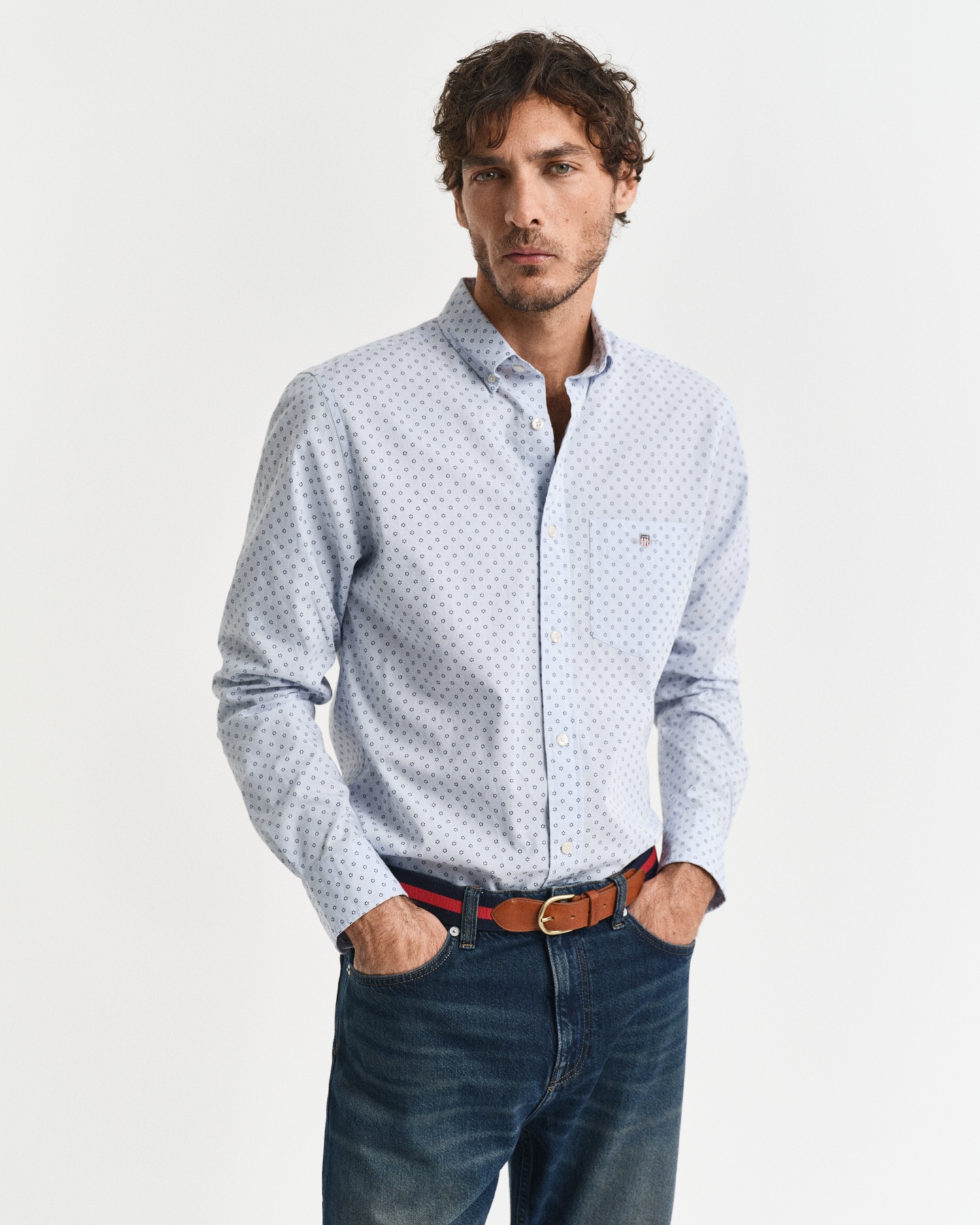 Gant Langarmhemd »REG MICRO PRINT SHIRT«, mit modischem Muster von Gant