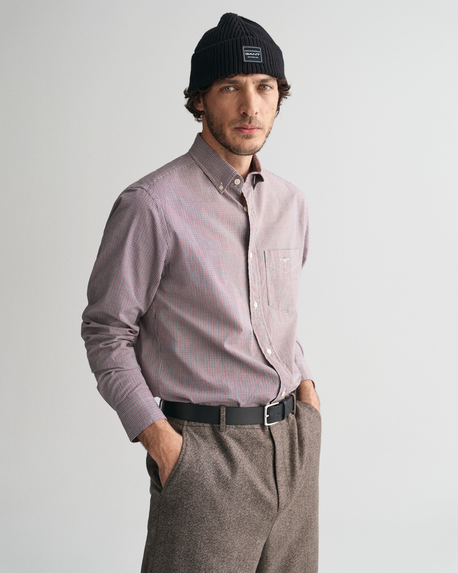 Gant Langarmhemd »REG POPLIN MICRO GINGHAM SHIRT«, Regular Fit Popeline Hemd mit Vichy-Minikaro von Gant