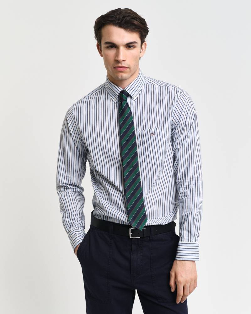 Gant Langarmhemd »REG POPLIN STRIPE SHIRT«, Regular Fit Popeline Hemd mit Streifen von Gant