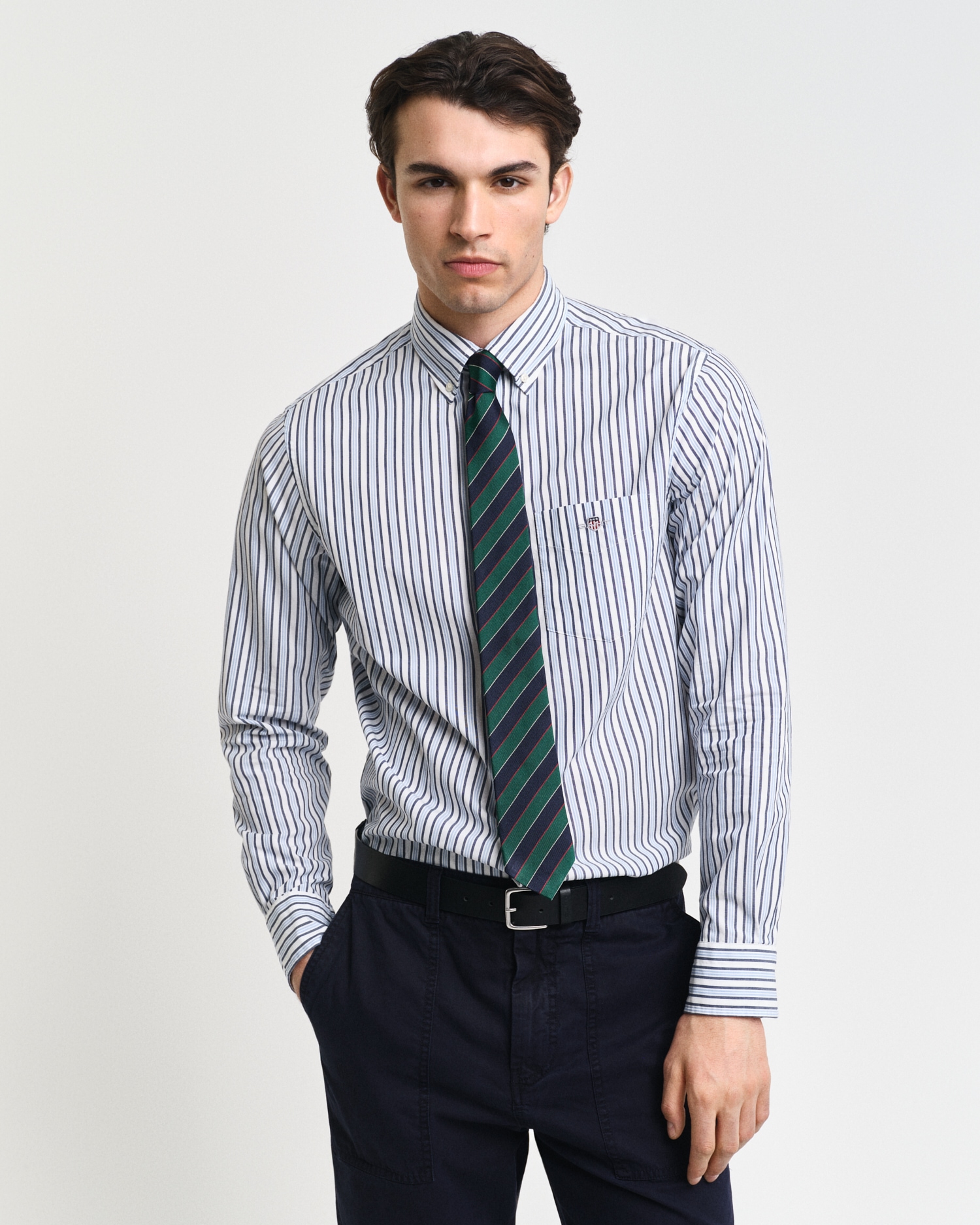 Gant Langarmhemd »REG POPLIN STRIPE SHIRT«, Regular Fit Popeline Hemd mit Streifen Gant Langarmhemd »REG POPLIN STRIPE SHIRT«, Regular Fit Popeline Hemd mit Streifen von Gant