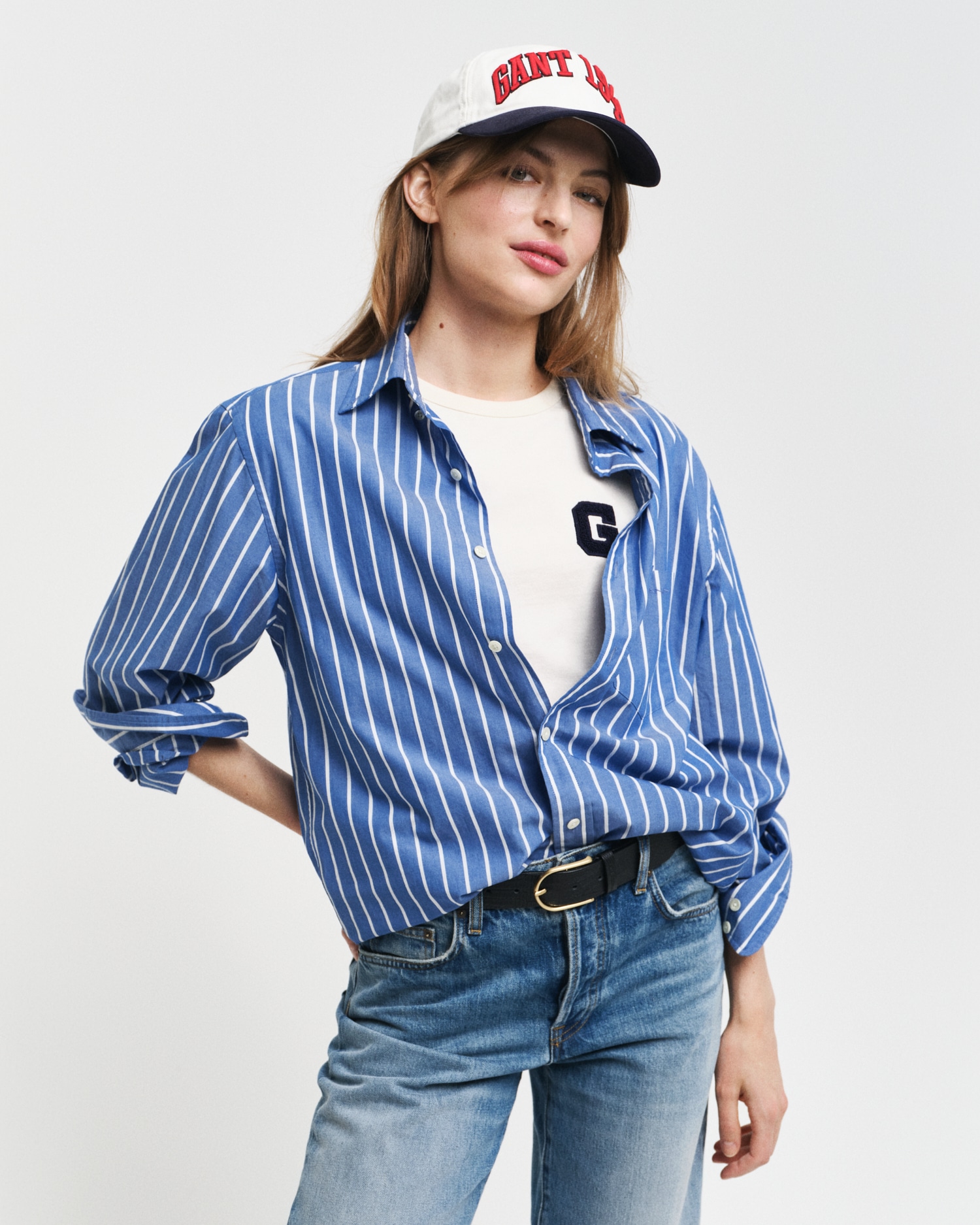 Gant Langarmhemd »REG POPLIN STRIPE« von Gant