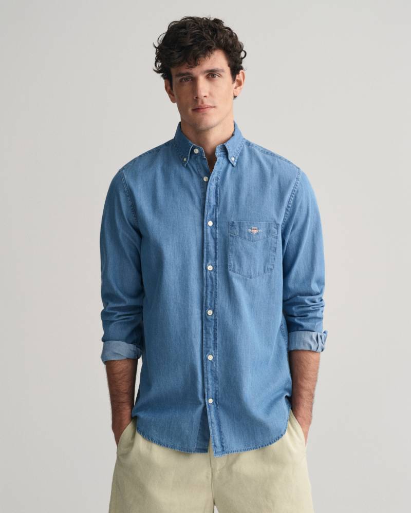 Gant Langarmhemd »Regular Fit Denimhemd Jeanshemd pflegeleicht« von Gant