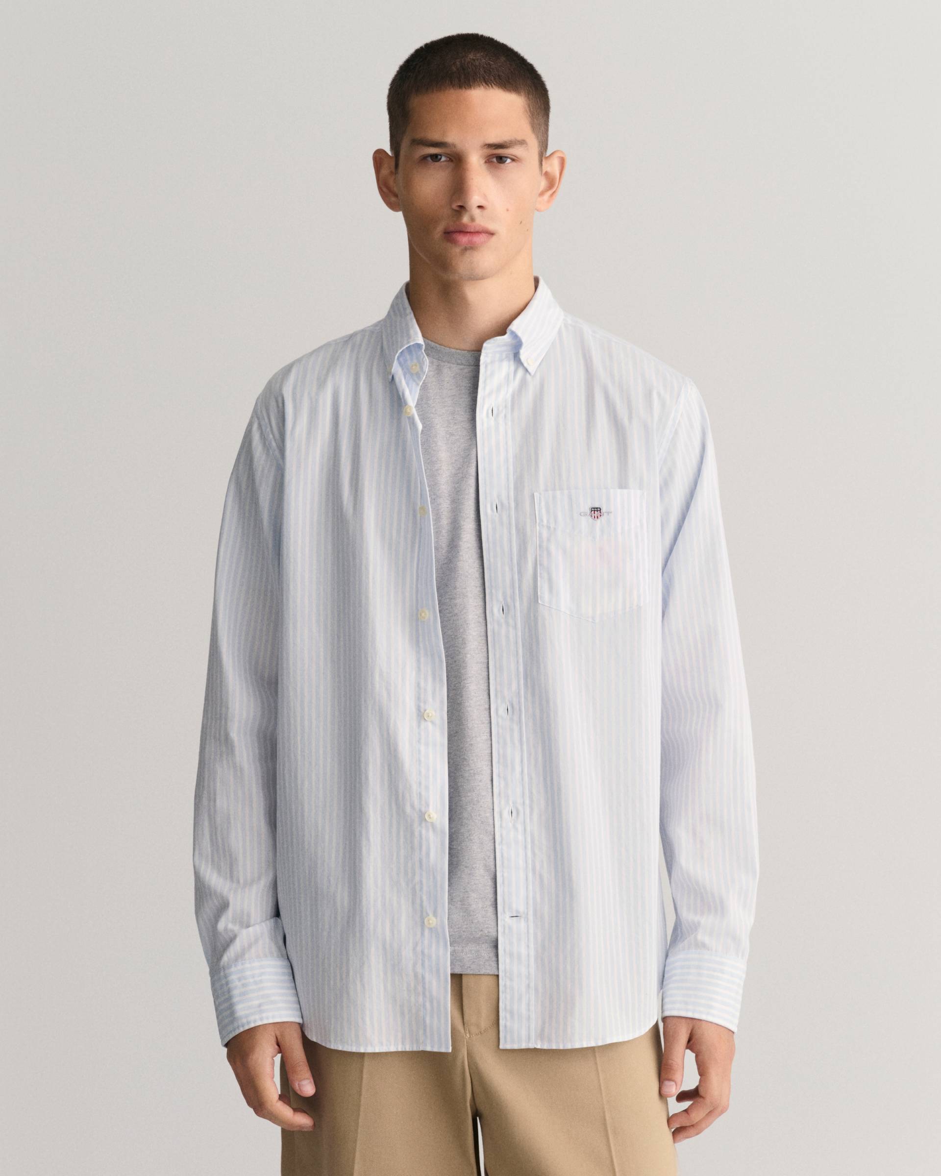 Gant Langarmhemd »REG POPLIN STRIPE SHIRT« von Gant