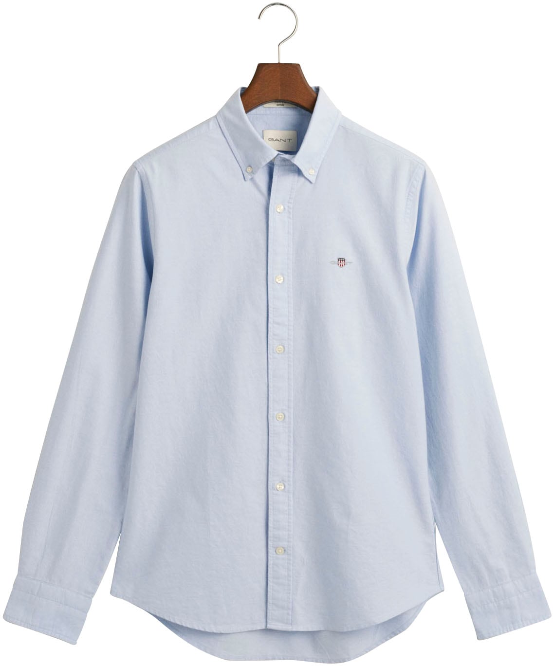 Gant Langarmhemd »Slim Fit Oxford Hemd strukturiert langlebig dicker«, Oxford Hemd Slim Fit von Gant