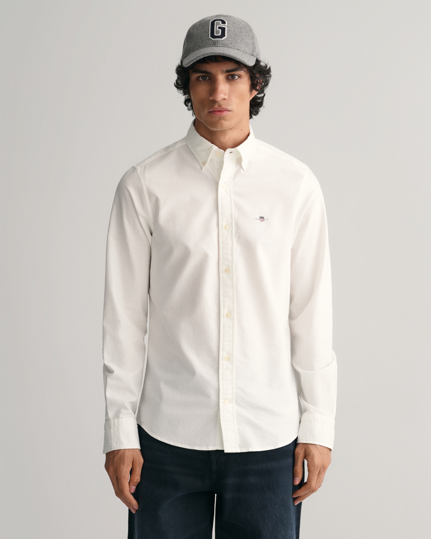 Gant Langarmhemd »Slim Fit Oxford Hemd strukturiert langlebig dicker«, Oxford Hemd Slim Fit Gant Langarmhemd »Slim Fit Oxford Hemd strukturiert langlebig dicker«, Oxford Hemd Slim Fit von Gant