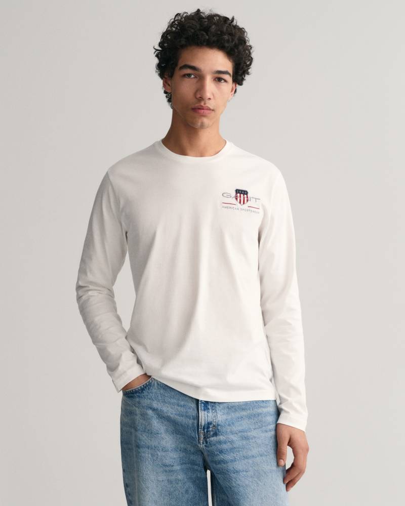 Gant Langarmshirt »REG MEDIUM ARCHIVE SHIELD LS T«, mit Print auf der Brust von Gant