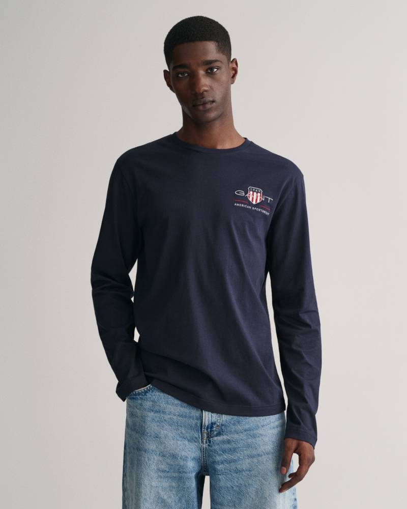 Gant Langarmshirt »REG MEDIUM ARCHIVE SHIELD LS T«, mit Print auf der Brust von Gant