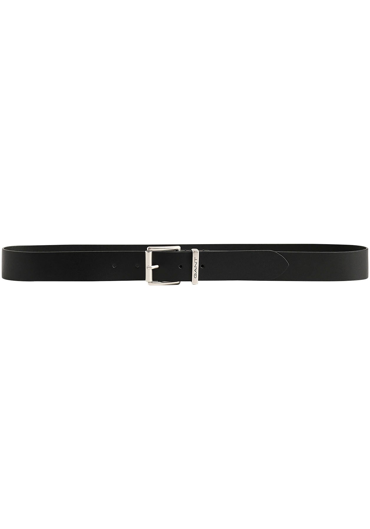 Gant Ledergürtel »LOGO LEATHER BELT«, mit silberfarbenner Schnalle, Dornschliesse, 100% Echt Leder, Langlebig von Gant