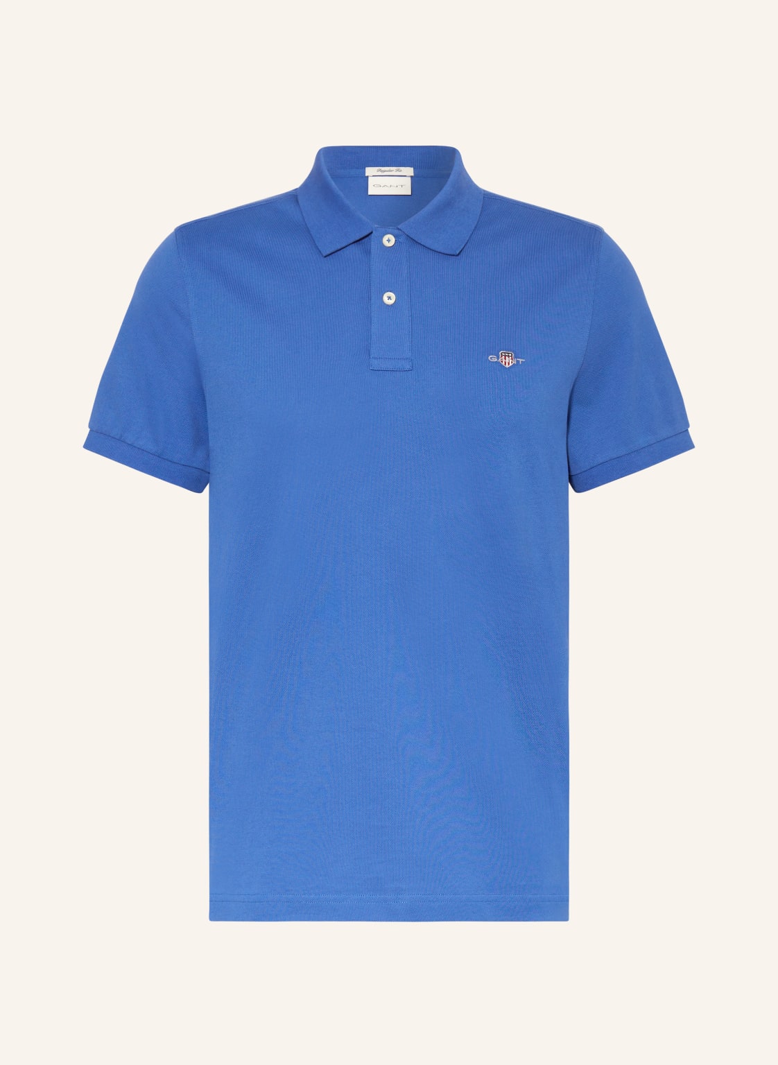 Gant Piqué-Poloshirt Regular Fit blau von Gant