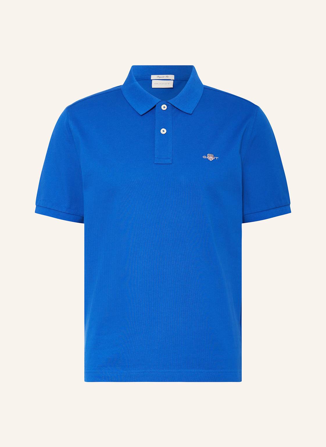 Gant Piqué-Poloshirt Regular Fit blau von Gant