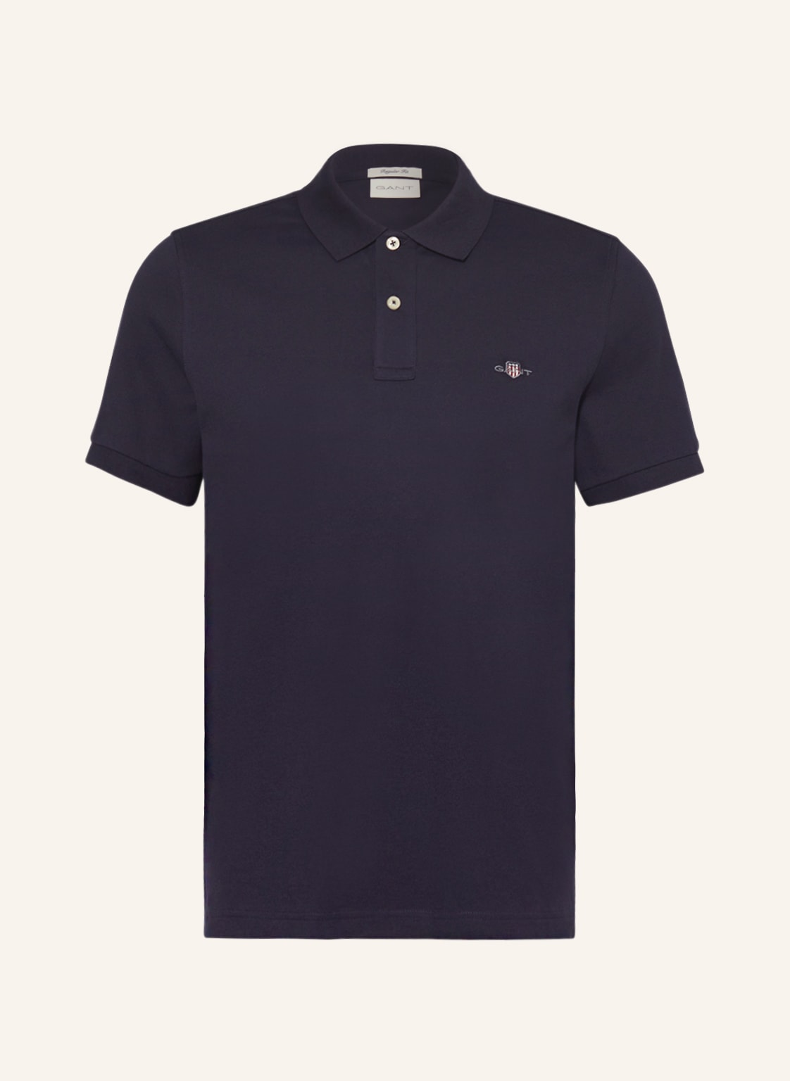 Gant Piqué-Poloshirt Regular Fit blau von Gant