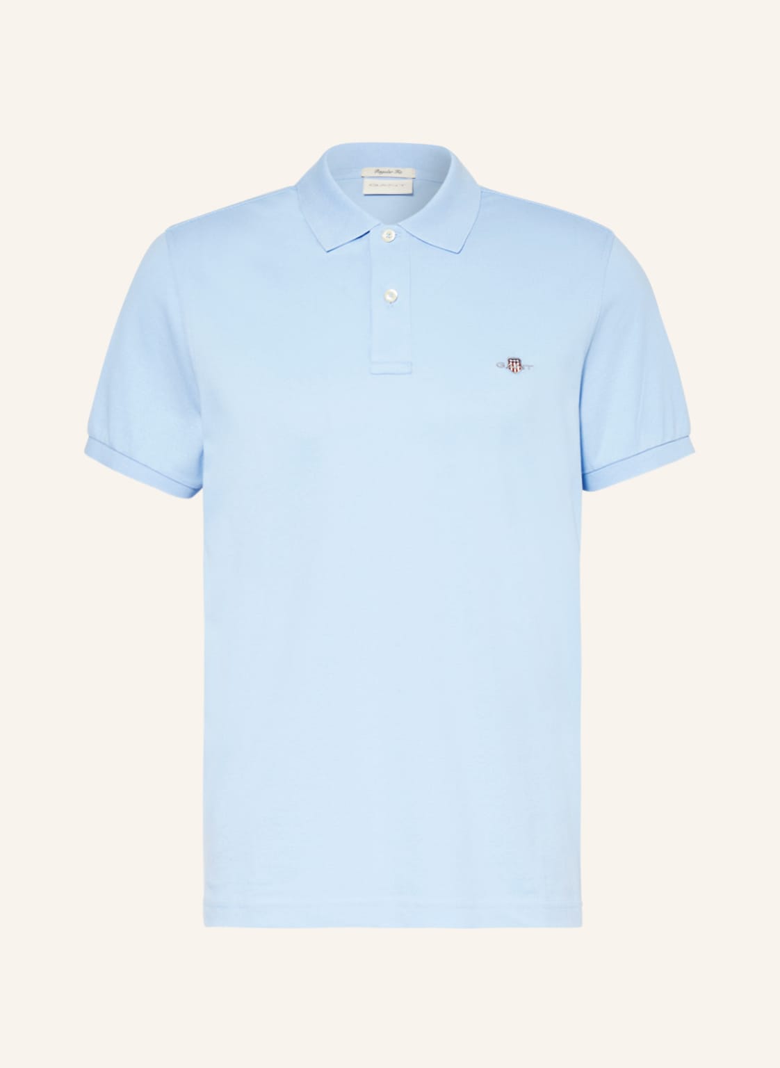 Gant Piqué-Poloshirt Regular Fit blau von Gant