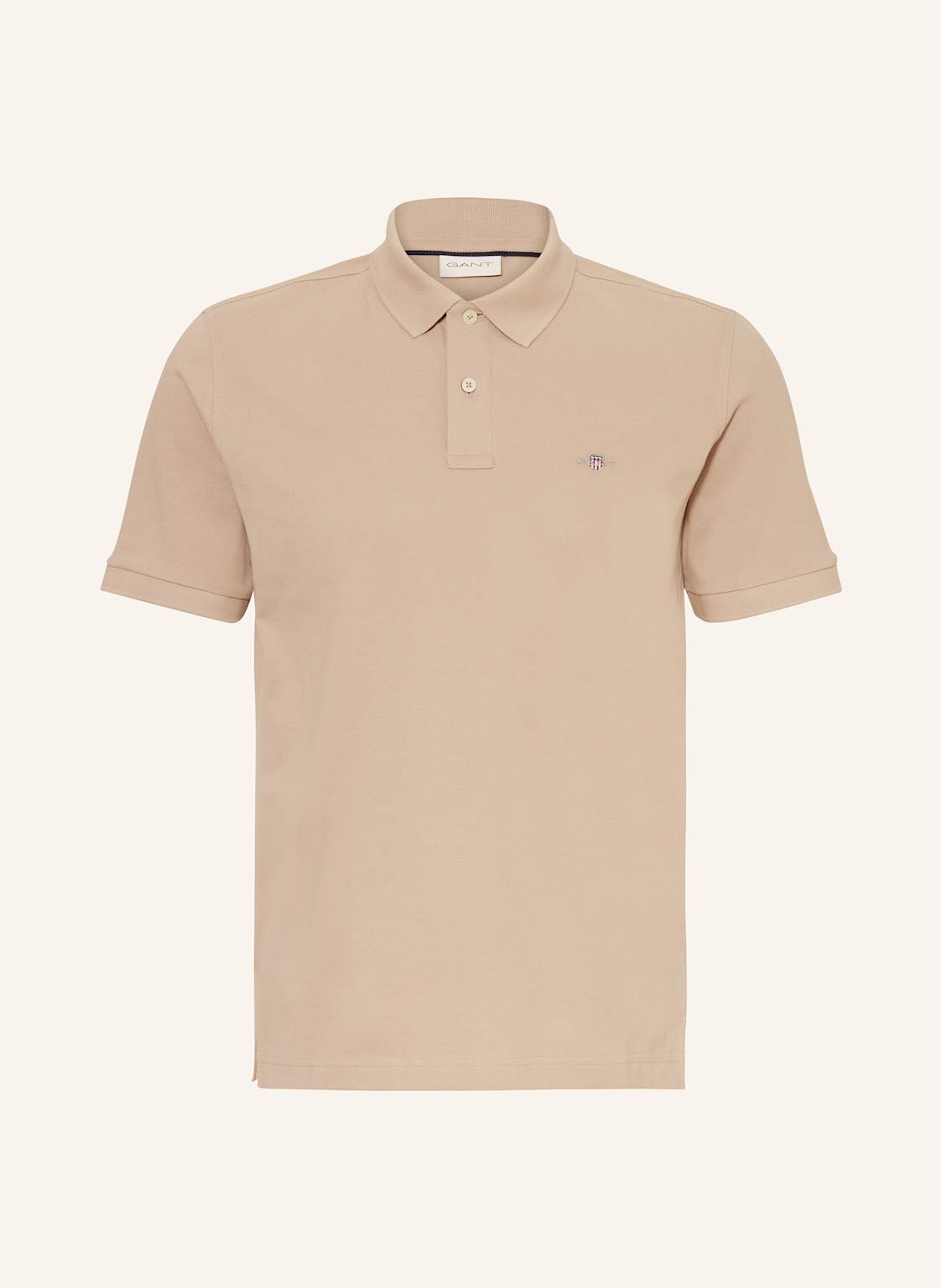 Gant Piqué-Poloshirt beige Gant Piqué-Poloshirt beige von Gant