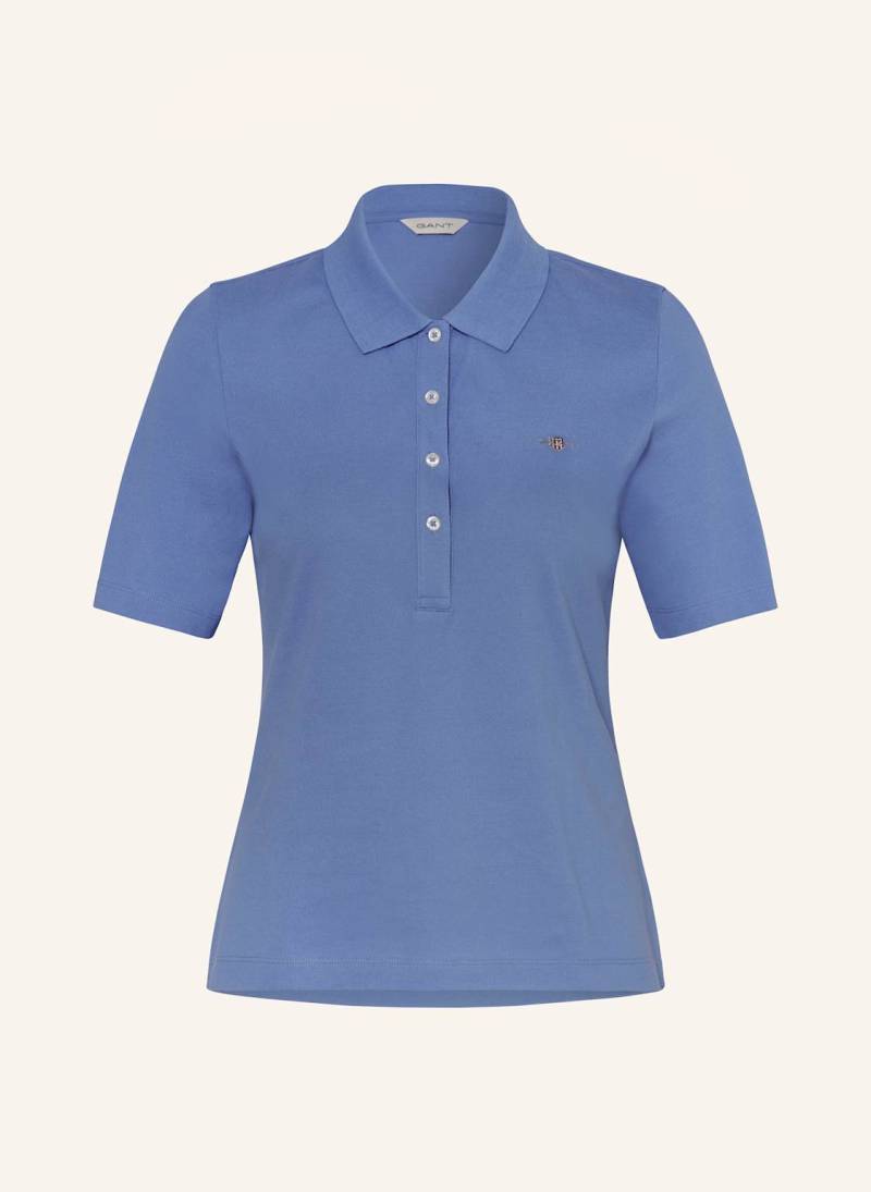 Gant Piqué-Poloshirt blau von Gant