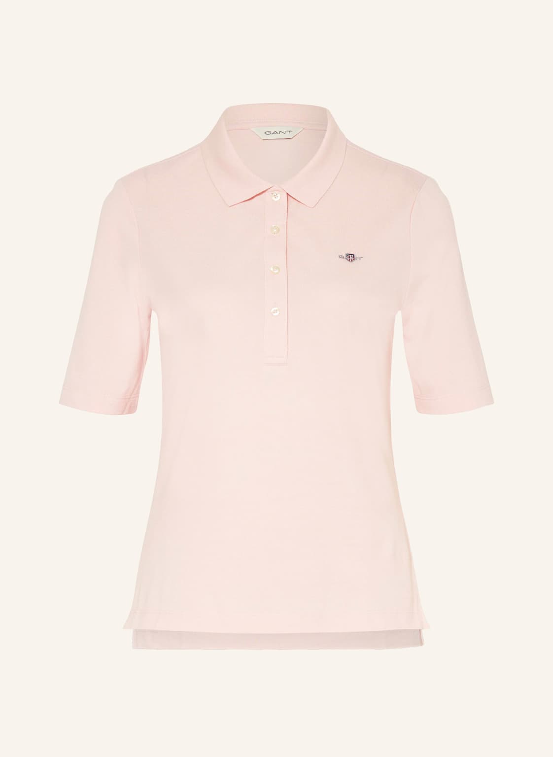 Gant Piqué-Poloshirt rosa von Gant