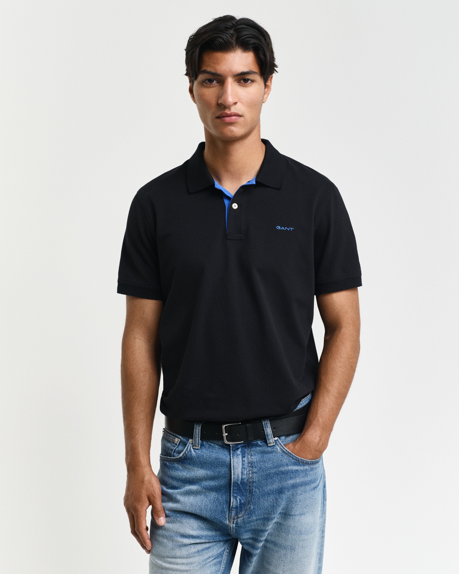 Gant Poloshirt »REG CONTRAST PIQUE SS RUGGER«, mit kontrastfarbenen Einsätzen von Gant