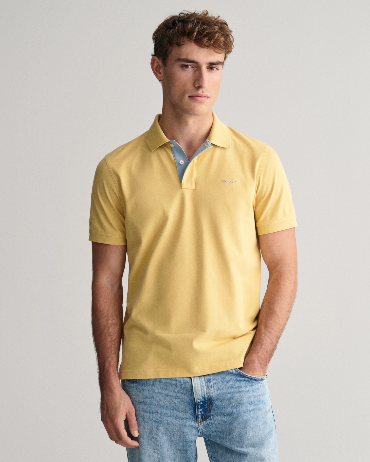 Gant Poloshirt »REG CONTRAST PIQUE SS RUGGER«, mit kontrastfarbenen Einsätzen von Gant