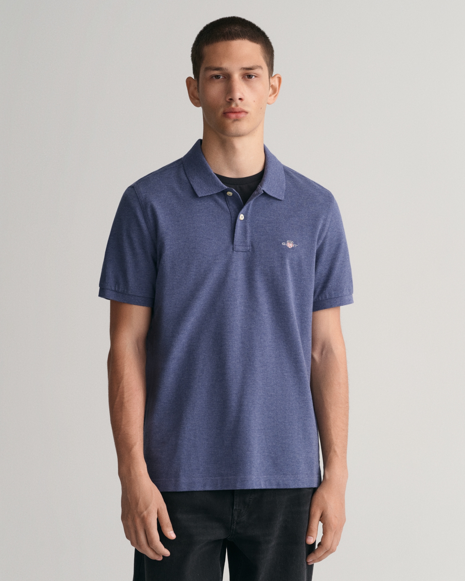 Gant Poloshirt »REG SHIELD SS PIQUE POLO«, mit Logo und Flachstrickkragen 100% Baumwolle Pique von Gant