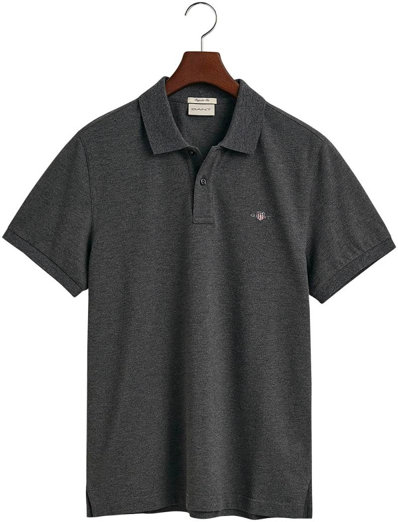 Gant Poloshirt »REG SHIELD SS PIQUE POLO«, mit Logo und Flachstrickkragen 100% Baumwolle Pique von Gant