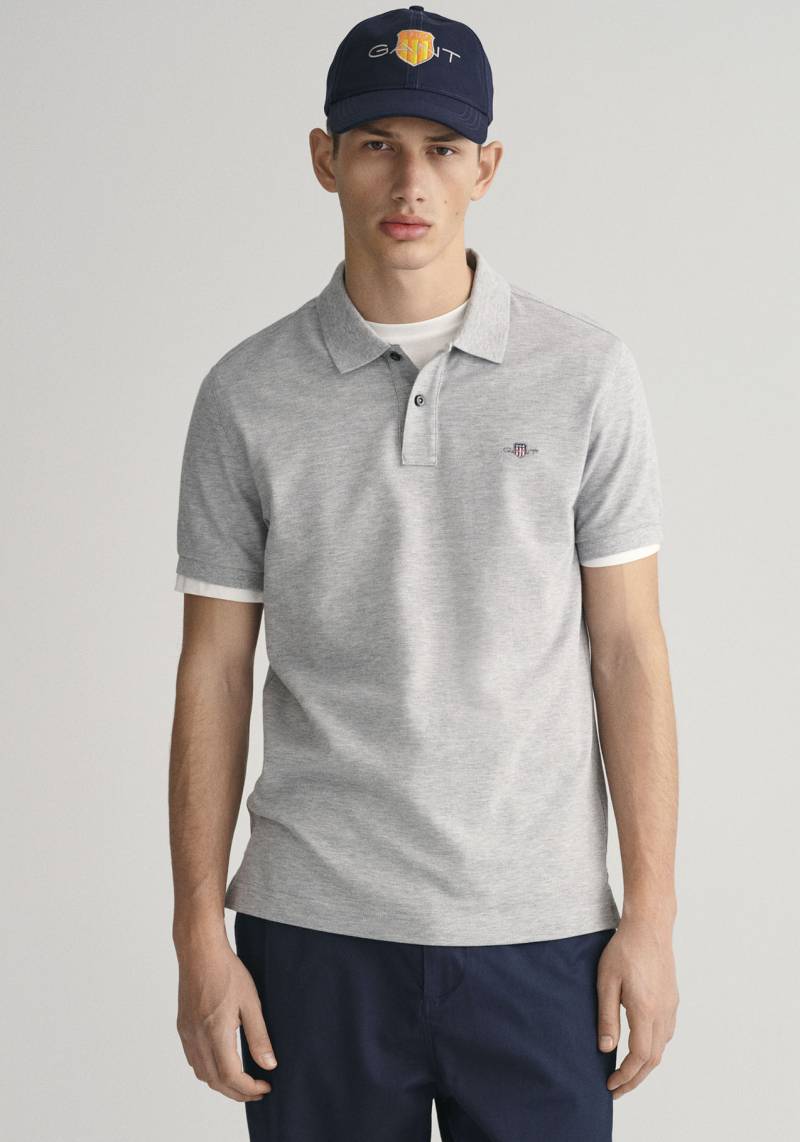 Gant Poloshirt »SLIM SHIELD SS PIQUE POLO«, mit Logostickerei auf der Brust von Gant