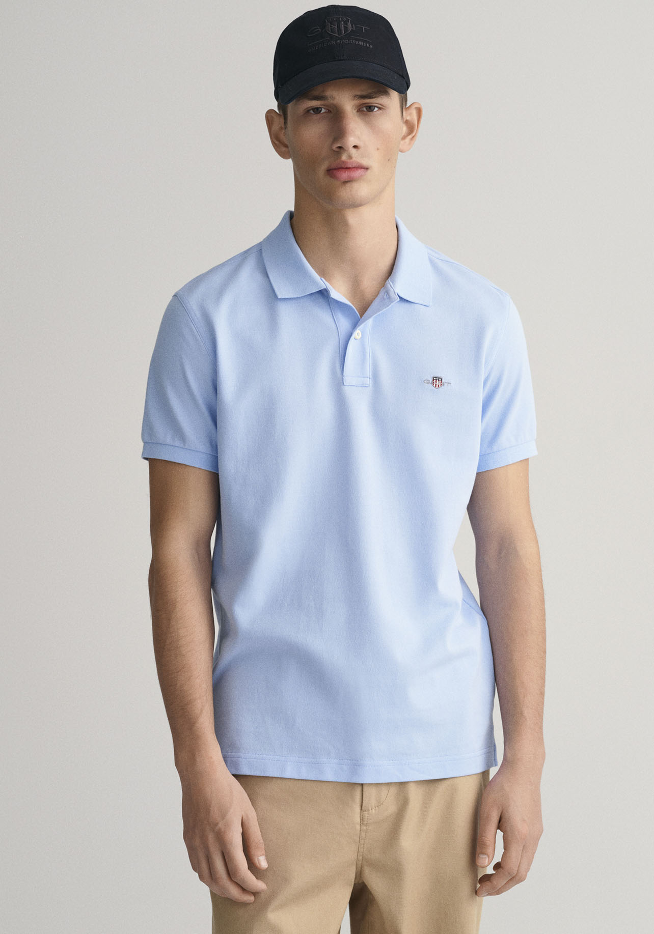 Gant Poloshirt »SLIM SHIELD SS PIQUE POLO«, mit Logostickerei auf der Brust von Gant