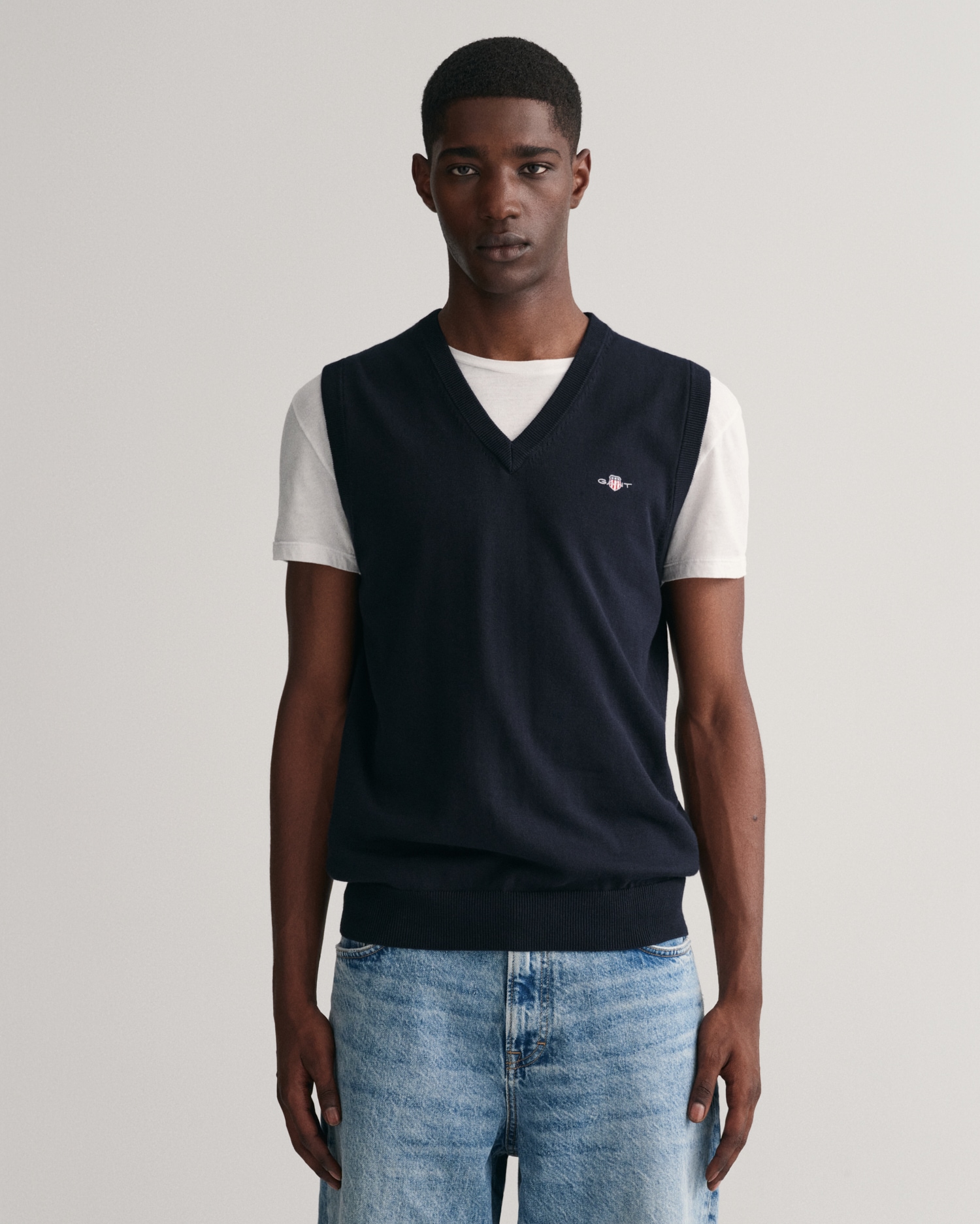 Gant Pullunder »CLASSIC COTTON SLIPOVER«, Premium Pullunder aus weicher 100% Baumwolle, Ärmellos von Gant