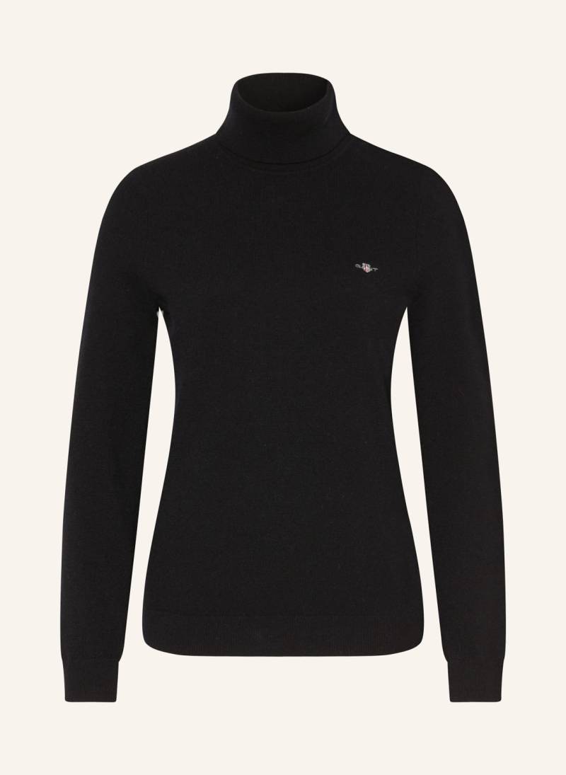 Gant Rollkragenpullover schwarz von Gant