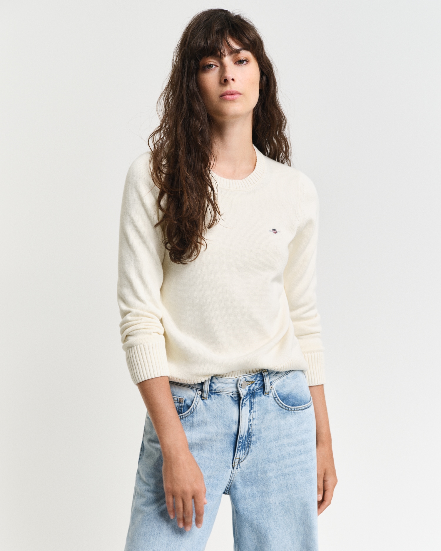 Gant Rundhalspullover »CLASSIC COTTON C-NECK«, mit Zopfstrickmuster Gant Rundhalspullover »CLASSIC COTTON C-NECK«, mit Zopfstrickmuster von Gant