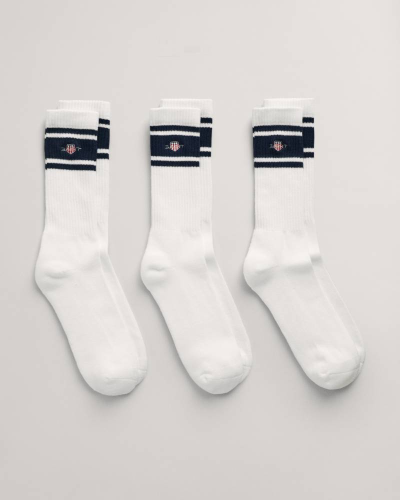 Gant Sportsocken »SHIELD SPORT SOCKS 3-PACK«, (3 Paar), Mit Retrostreifen von Gant