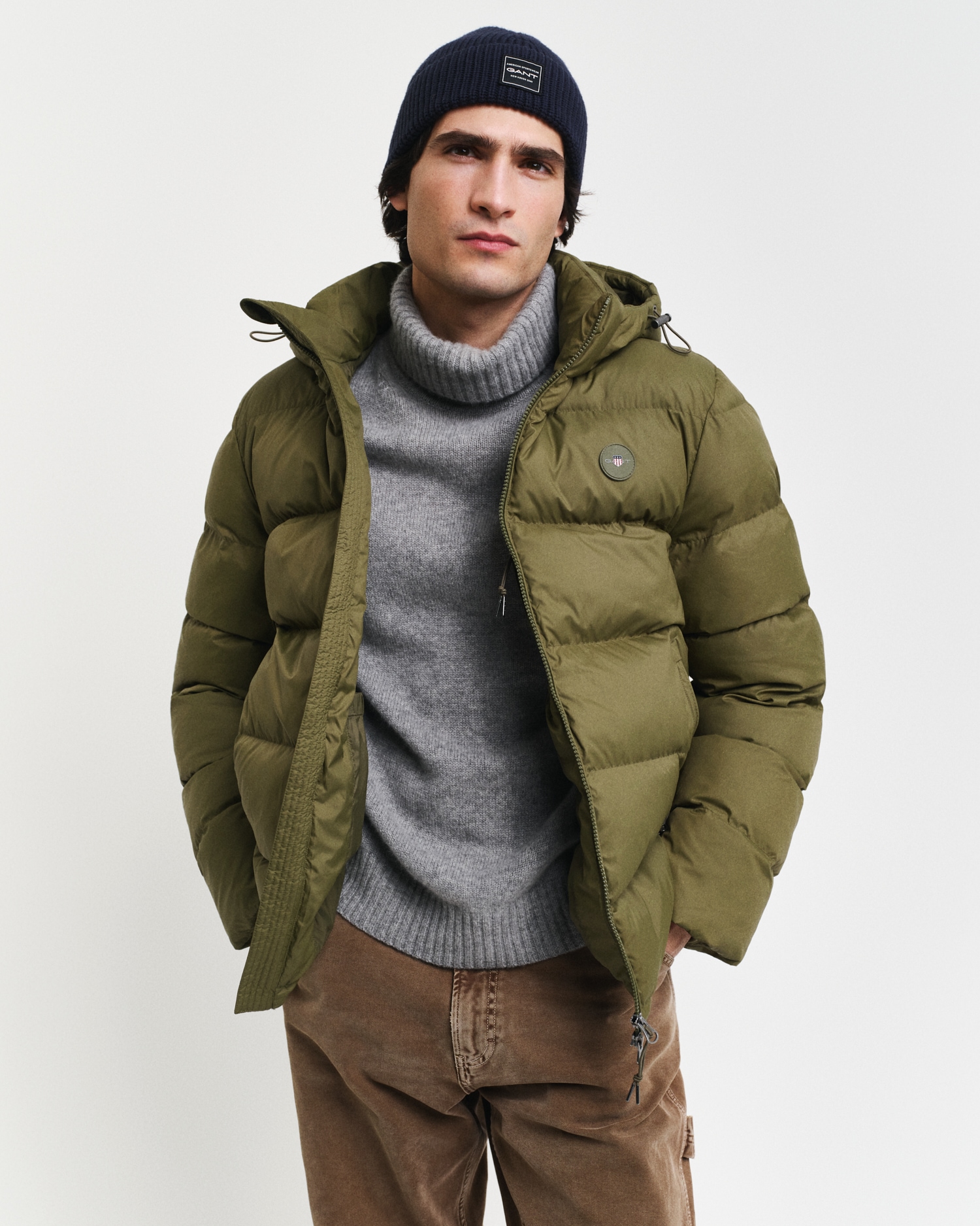 Gant Steppjacke »ACTIVE CLOUD JACKET«, mit Kapuze, Mit Windschutz-Bündchen, Silikon-Markenbadge von Gant