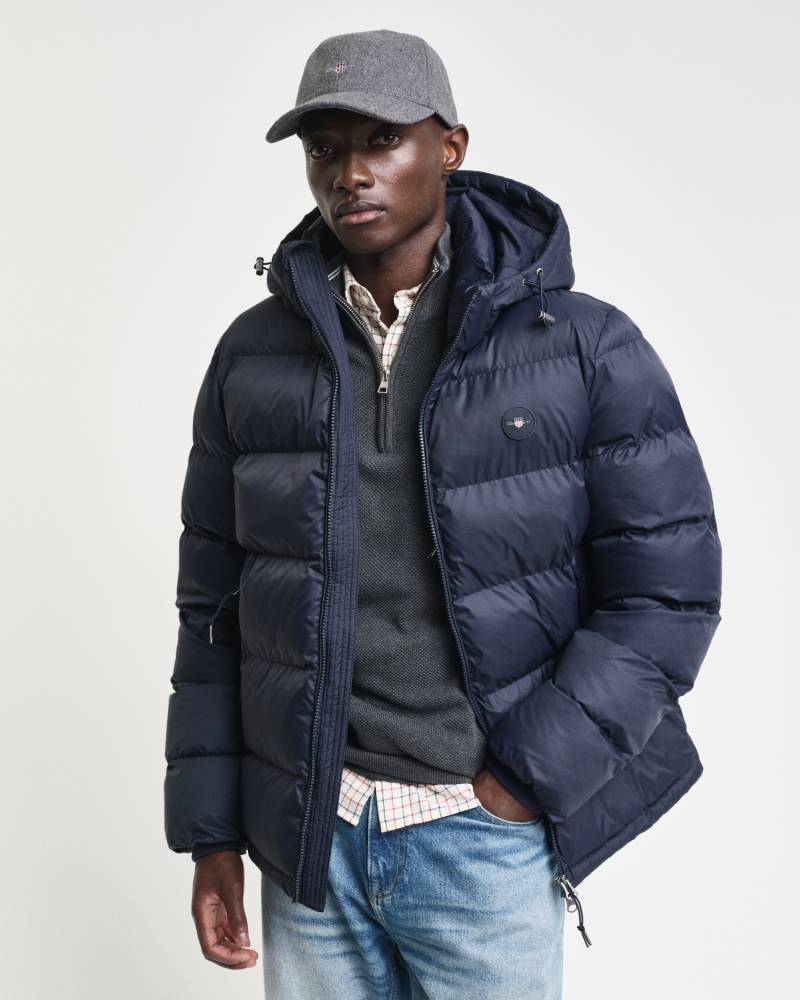 Gant Steppjacke »ACTIVE CLOUD JACKET«, mit Kapuze, Mit Windschutz-Bündchen, Silikon-Markenbadge von Gant