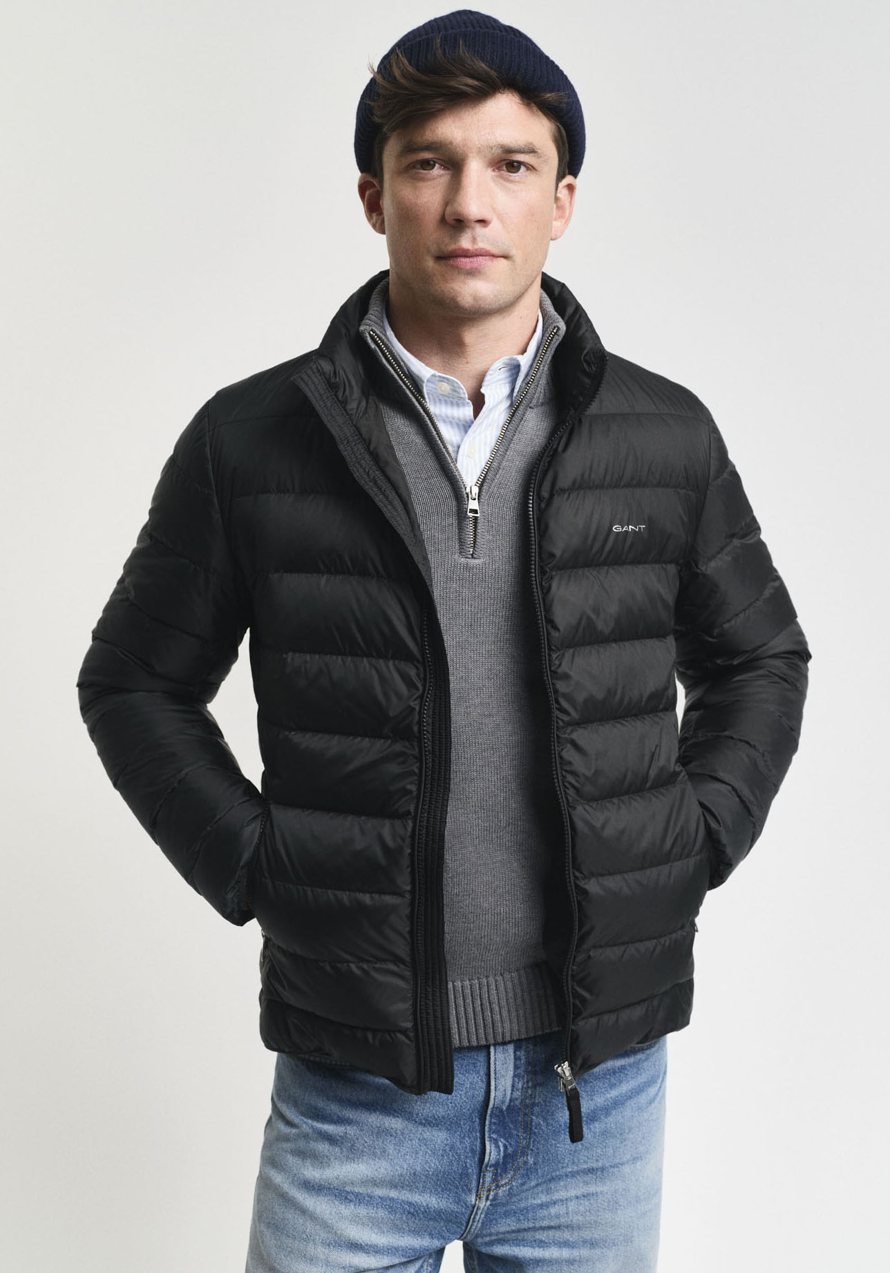 Gant Daunenjacke »Light Down Jacket Daunen leicht pflegeleicht«, sehr leichte Daunen Steppjacke, Premium Qualität, klasissches Design von Gant