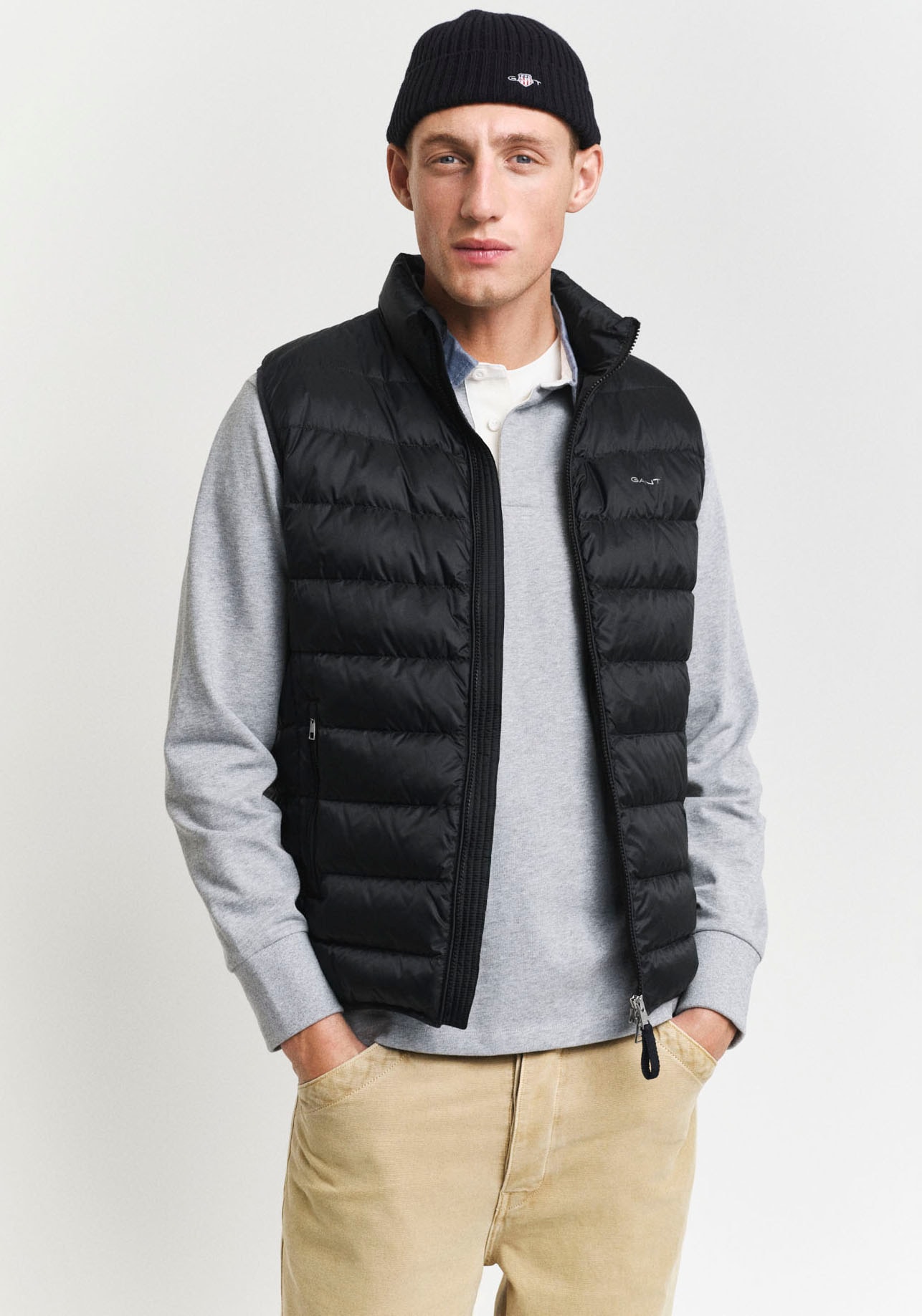 Gant Steppweste »LIGHT GILET«, im Streifen-Stepp-Look von Gant