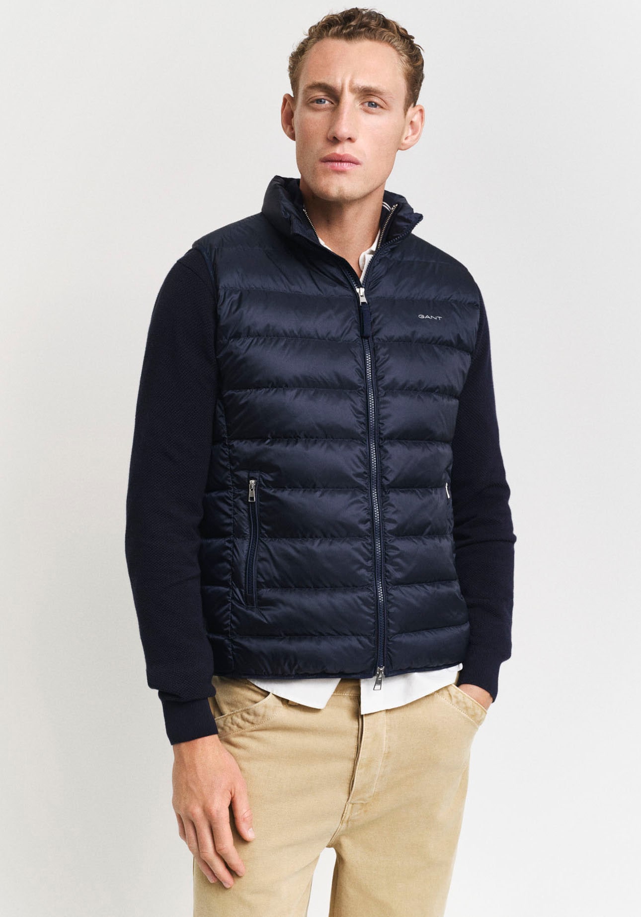 Gant Steppweste »LIGHT GILET«, im Streifen-Stepp-Look von Gant