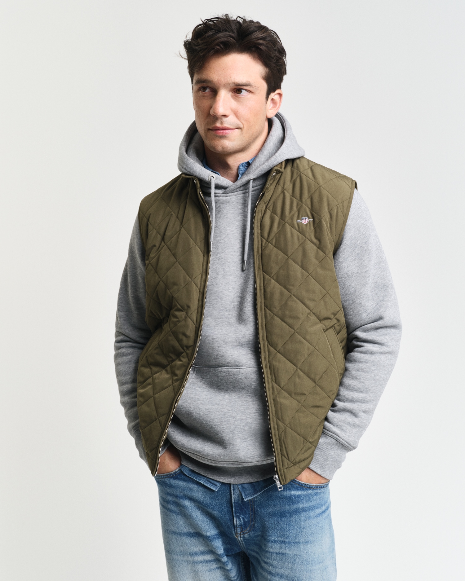 Gant Steppweste »QUILTED WINDCHEATER VEST«, mit Wattierung aus recyceltem Polyester von Gant