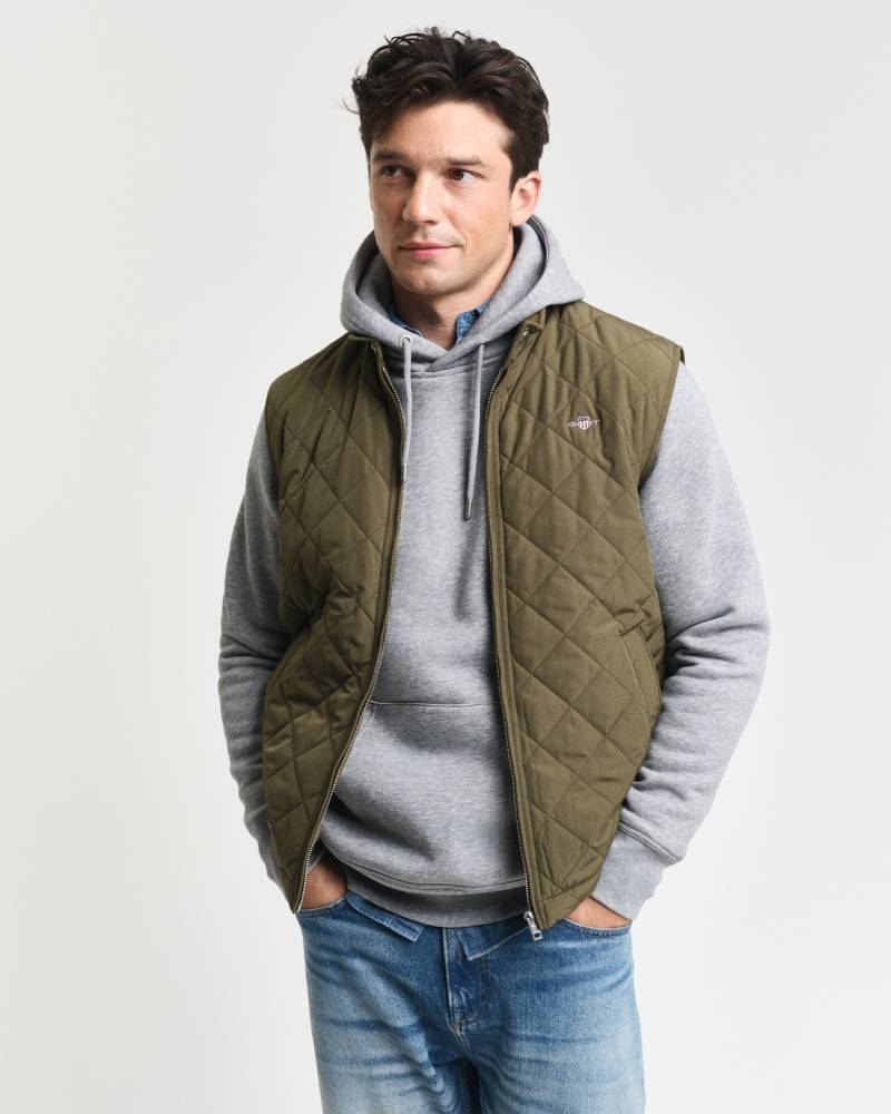 Gant Steppweste »QUILTED WINDCHEATER VEST«, mit Wattierung aus recyceltem Polyester von Gant