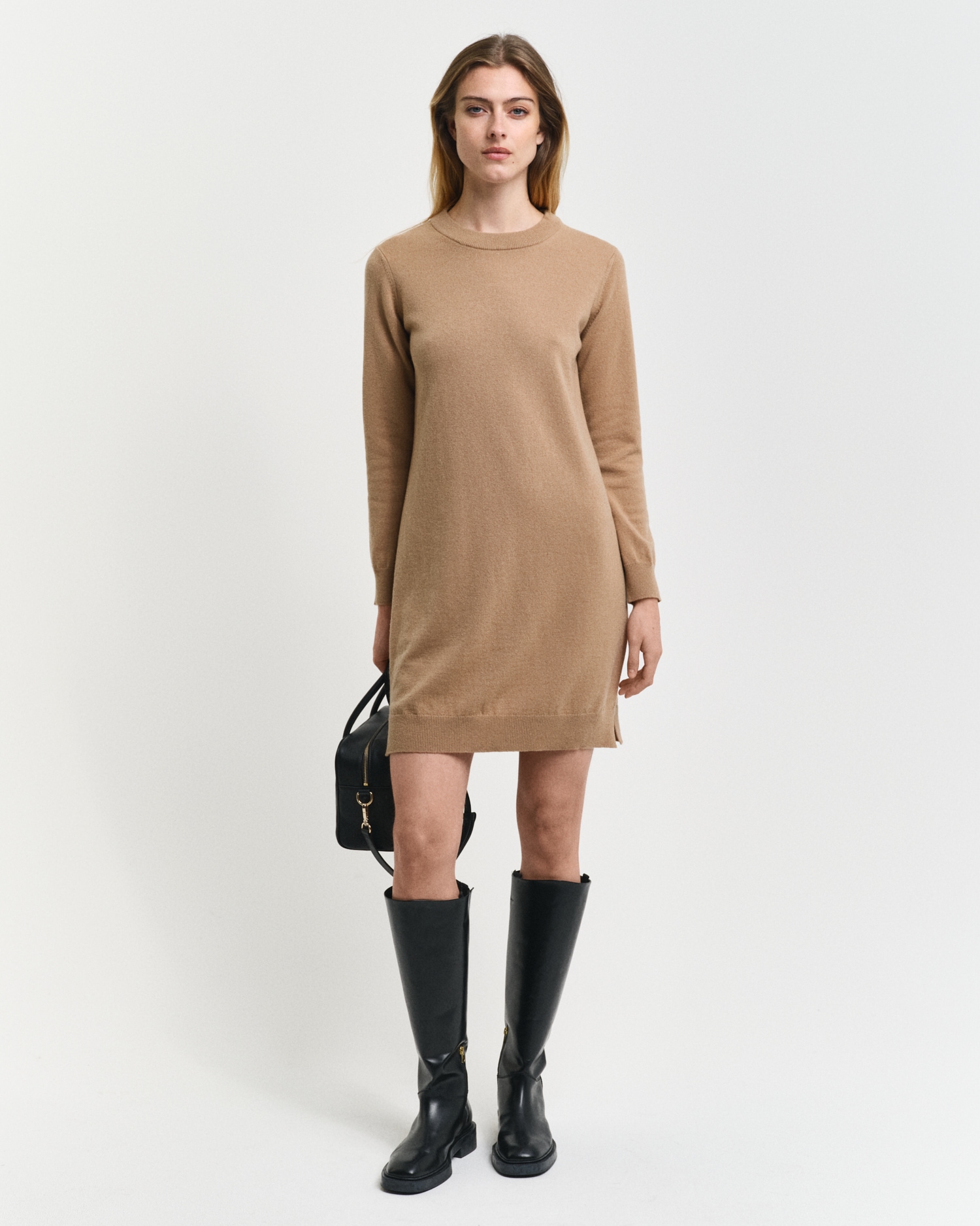 Gant Strickkleid »SUPERFINE LAMBSWOOL DRESS«, mit Seitenschlitzen von Gant