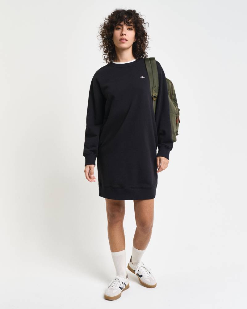 Gant Sweatkleid »SHIELD C-NECK SWEAT DRESS«, Shield Sweatkleid mit Rundhalsausschnitt von Gant