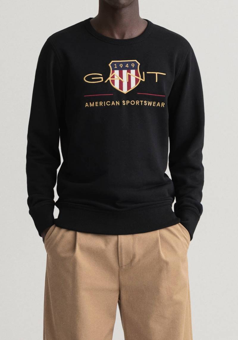 Gant Sweatshirt »ARCHIVE SHIELD C-NECK«, mit geripptem Rundhalsausschnitt von Gant