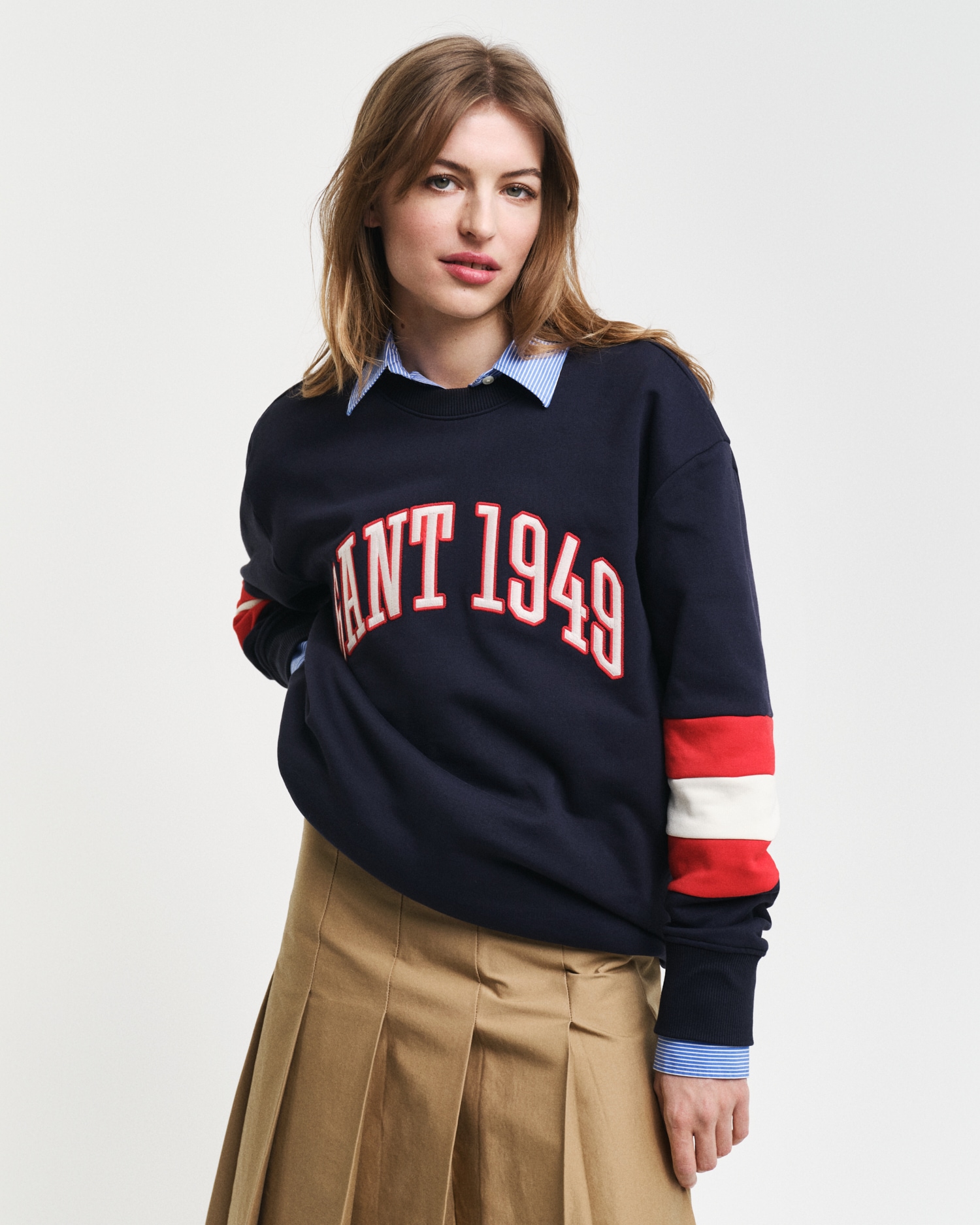 Gant Sweatshirt »COLORBLOCK SLEEVE CNECK«, Color Blocked Details, unisex von Gant