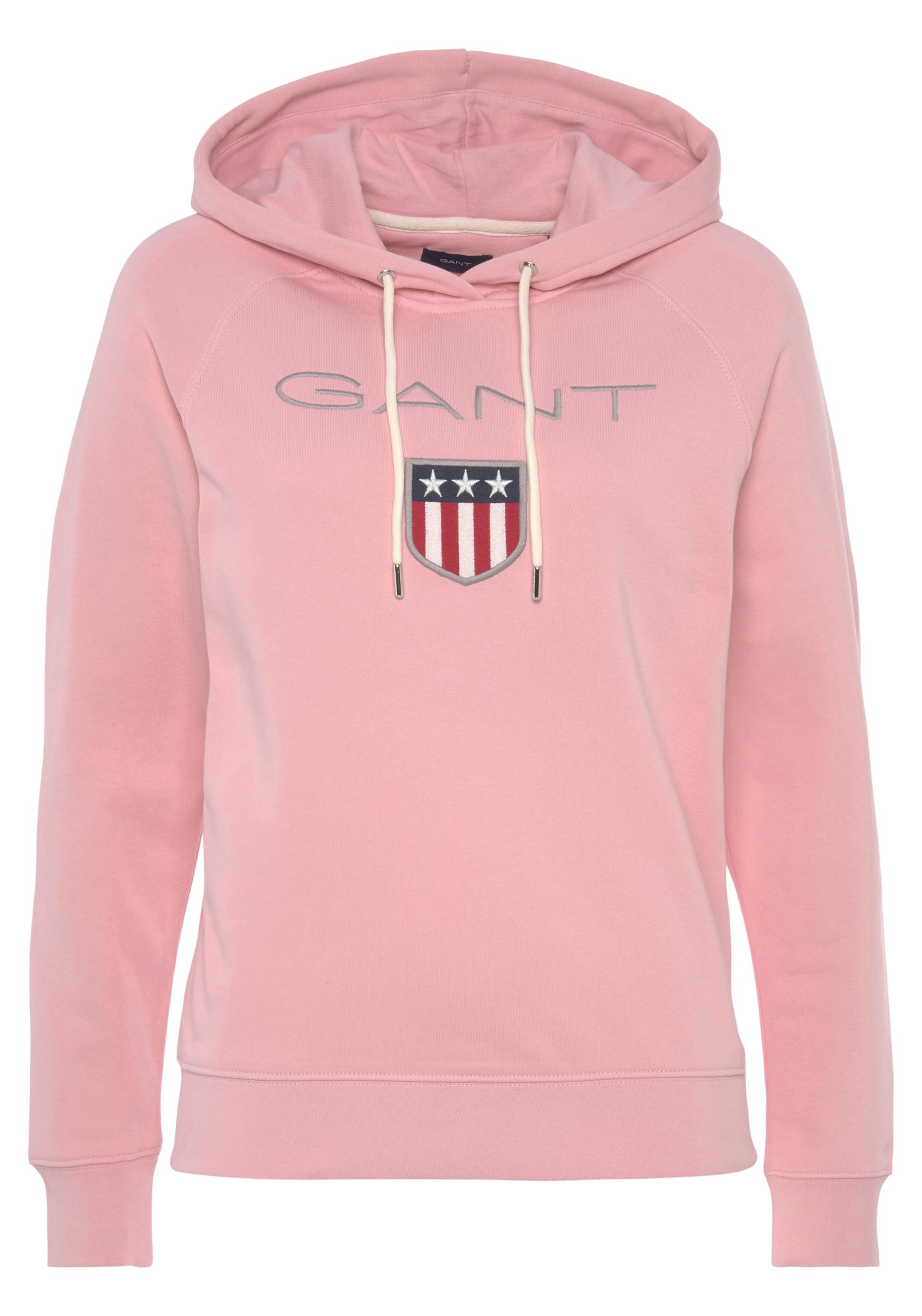 Gant Sweatshirt »GANT SHIELD SWEAT HOODIE«, mit grosser Label-Applikation vorne von Gant