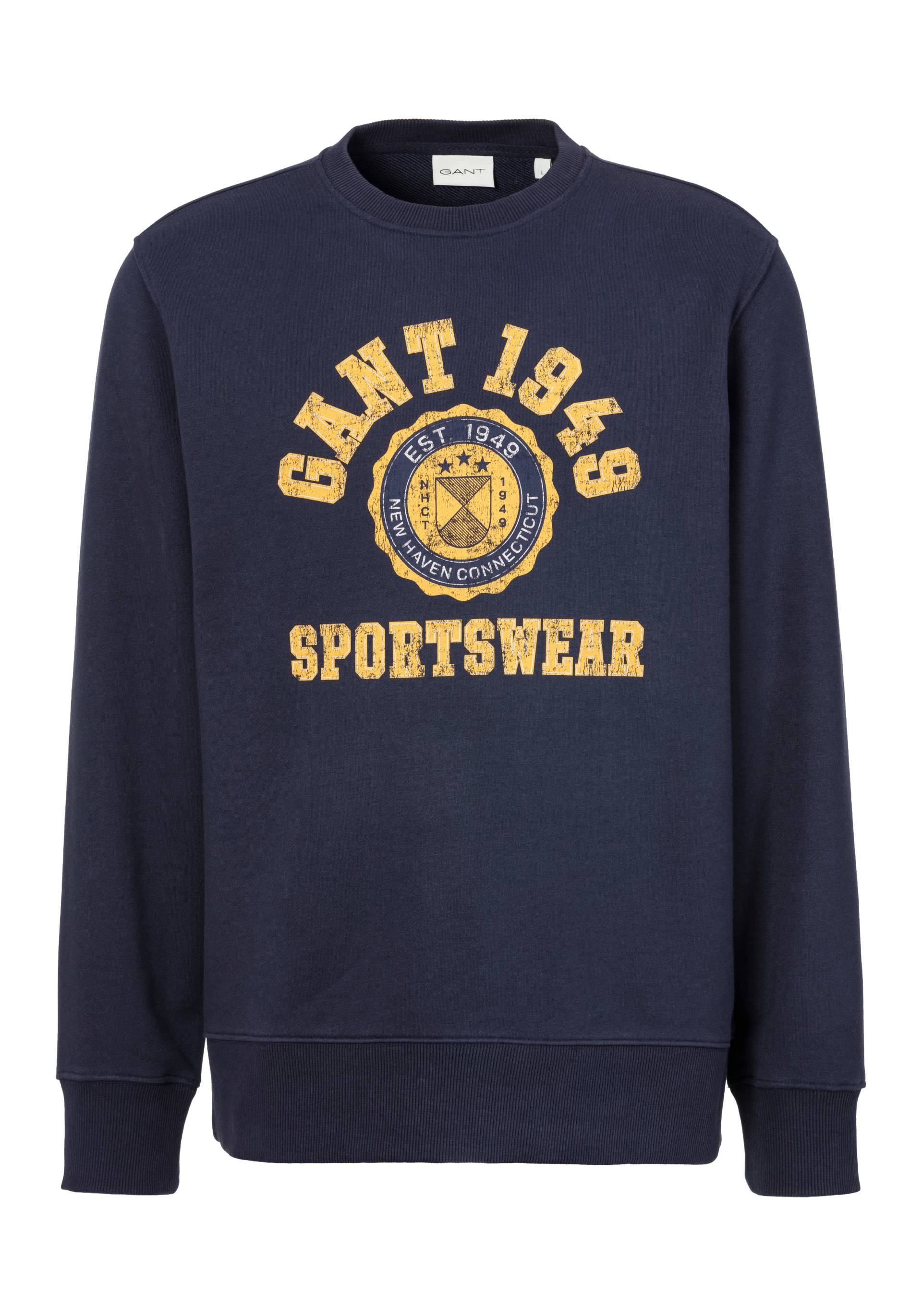 Gant Sweatshirt »GRAPHIC C-NECK SWEAT«, mit mehrfarbigen Print von Gant