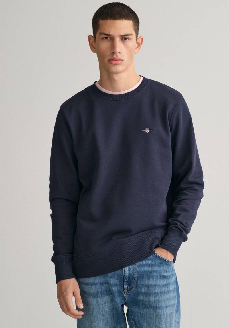 Gant Sweatshirt »REG SHIELD C-NECK SWEAT«, mit Logostickerei auf der Brust von Gant