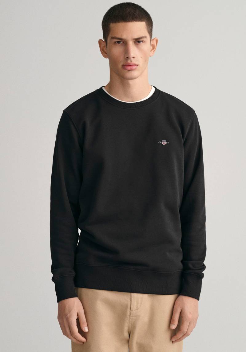 Gant Sweatshirt »REG SHIELD C-NECK SWEAT«, mit Logostickerei auf der Brust von Gant